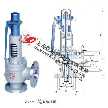 A48H、A48Y帶扳手彈簧全啟式安全閥